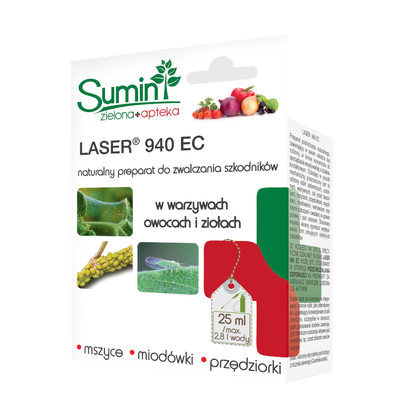 Główne zdjęcie produktu LASER 940 EC 25 ml zwalcza szkodniki – warzyw, ziół, owoców